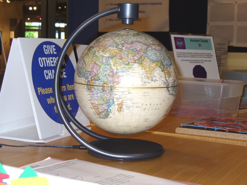 Floating globe